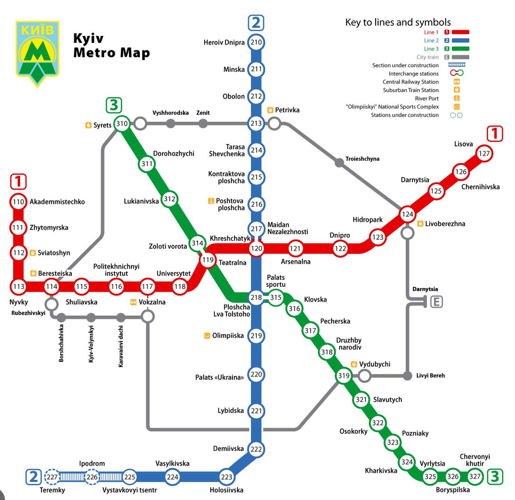 метро київ карта